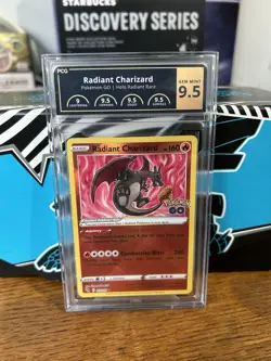 Radiant Charizard 011/078 Pokemon GO Radiant Rare Holo PCG 9.5 English - Image 1