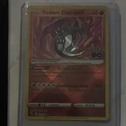 Pokemon TCG 2022 Pokemon GO Radiant Charizard 011/078 Holo Radiant Rare ENG - Image 1