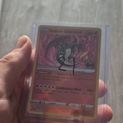 Pokemon TCG Radiant Charizard Pokemon GO 011/078 Holo Radiant Rare English - Image 1