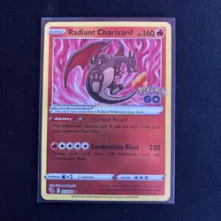 The Pokemon Company Radiant Charizard 011/078 Pokemon GO Radiant Rare Holo - Image 1
