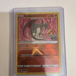 The Pokemon Company Radiant Charizard Pokemon GO Holo English 2022 011/078 160HP - Image 1