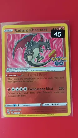 Radiant Charizard 011/078 Pokemon GO Holo NM/M - Image 1