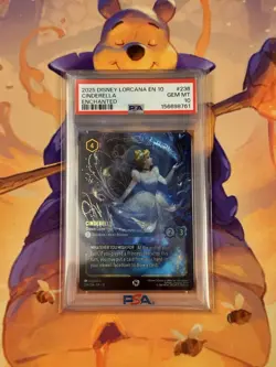 Disney Lorcana PSA 10 Cinderella - Dream Come True Enchanted Foil #236 - Image 4