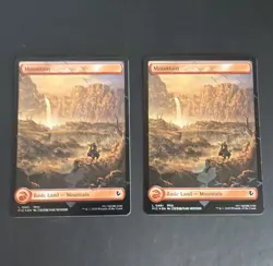 MTG Chocobo Track Foil Final Fantasy Mountain Basic Land x2 English L0481 - Image 1