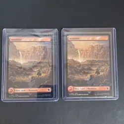 MTG Chocobo Track Foil Final Fantasy Mountain Basic Land x2 English L0481 - Image 3
