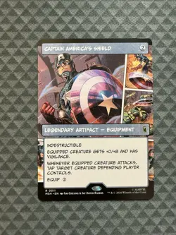 MTG Captain America’s Shield #0311 Borderless Rare Marvel Super Heroes (MSH) - Image 1