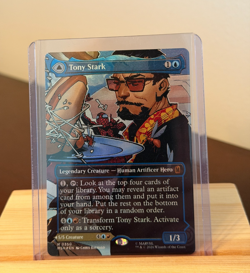 Tony Stark / The Invincible Iron Man M0350 [FOIL] [BORDERLESS] MTG Super Heroes - Image 1