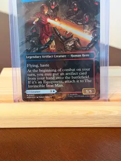 Tony Stark / The Invincible Iron Man M0350 [FOIL] [BORDERLESS] MTG Super Heroes - Image 4