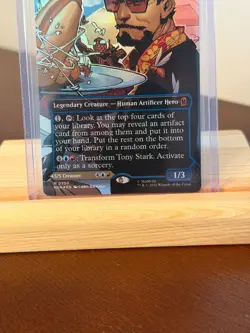Tony Stark / The Invincible Iron Man M0350 [FOIL] [BORDERLESS] MTG Super Heroes - Image 5