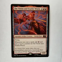 MTG The Vision and Scarlet Witch (0707) Non-Foil Base M Marvel Super Heroes NM - Image 1