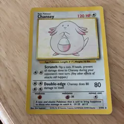 Pokemon TCG Chansey Base Set 3/102 Holo Unlimited Holo Rare - Image 1