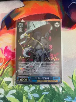 Weiss Schwarz NIKKE Scarlet Guren NIK/S117-093SP SP Signed Foil - Image 1