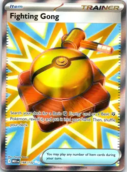 Fighting Gong Holo Ultra Rare ME01: Mega Evolution 168/132 NM - Image 1