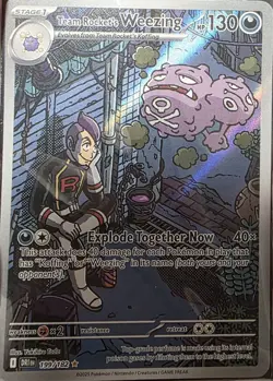 Team Rocket's Weezing 199/182 SV10: Destined Rivals NM - Image 1