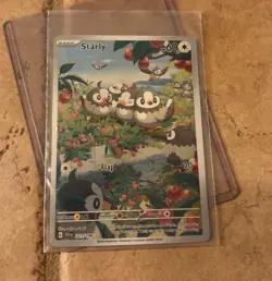 Starly Illustration Rare Full Art Holo 221/198 SV01 Scarlet & Violet 2023 EN - Image 1