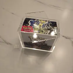 Acrylic Booster Box Case w/ Magnetic Lid & UV Protection for Pokemon - Image 2