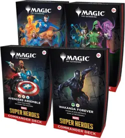 Magic: The Gathering Marvel Super Heroes Command Decks Set of 4 *FREE USPS SHIP* - Image 1