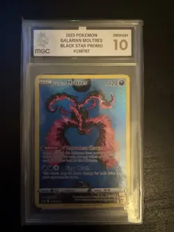 Pokemon TCG Galarian Moltres SWSH284 Black Star Promo MGC Graded 10 Gem Mint - Image 1
