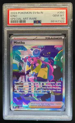 2024 Pokemon Indonesian Iono Special Art Rare #350/190 PSA 10 GEM MT - Image 1