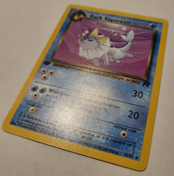 Dark Vaporeon 1st edition 45/82 Pokemon Team Rocket Non-holo Uncommon - LP - Image 3