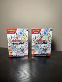 LOT OF 2 Pokemon Scarlet & Violet Prismatic Evolutions Booster Bundle New Sealed - Image 1