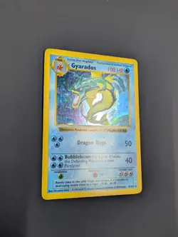 Pokemon TCG Gyarados 006/102 Base Set (Shadowless) Holo MP+ - Image 3