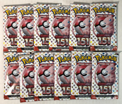 Pokemon Scarlet & Violet 151 Booster Packs Lot Of 12 Factory Sealed! - Image 1