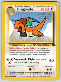 Dragonite 5 Wizards Black Star Promos Stamped Pokemon HP - Image 1