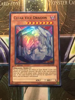 *** CLEAR VICE DRAGON *** 1ST EDITION SUPER RARE LCGX-EN209 YUGIOH! - Image 1