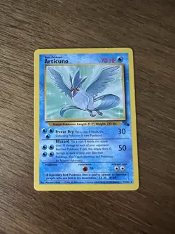 Articuno Pokemon Card - 17/62 Non Holo Fossil Set Rare LP - Image 1