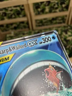 Pokemon TCG Magikarp Wailord GX Tag Team SM166 Jumbo Promo Card Pokemon - Image 4