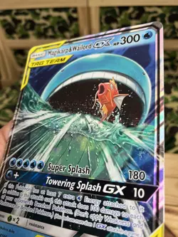 Pokemon TCG Magikarp Wailord GX Tag Team SM166 Jumbo Promo Card Pokemon - Image 5