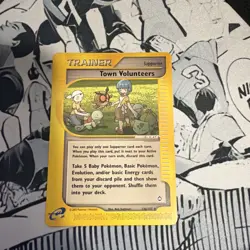 TOWN VOLUNTEERS - 136/147 - Aquapolis - Trainer - Pokemon Card - NM - Image 1