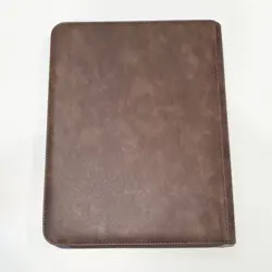 12-Pocket Premium Binder Zipper Closure & Side-Loading For 480 Cards (Brown) - Image 3