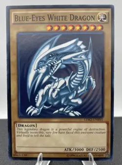 Blue-Eyes White Dragon (Version 2) LDK2-ENK01 Unlimited Edition Unlimited LP - Image 1