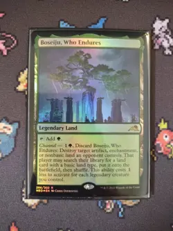 Foil Boseiju Who Endures Kamigawa Neon Dynasty MTG Card LP - Image 1