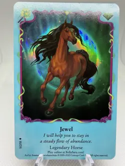 Bella Sara TCG - Jewel S12/55 & Mote S21/55 FOIL Trading Cards - Image 2
