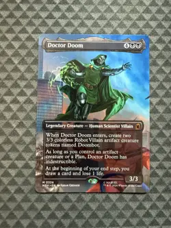 MTG Doctor Doom #0336 Borderless Mythic Marvel Super Heroes (MSH) - Image 1