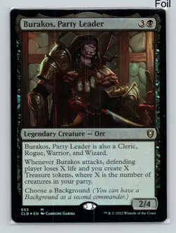 MTG Burakos, Party Leader Foil M Commander Battle for Baldur's Gate 653 NM - Image 1