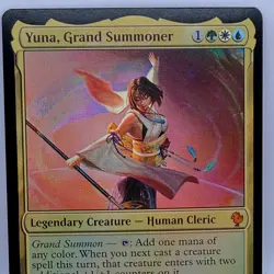 Magic The Gathering Yuna Grand Summoner 0008 Mythic Rare Foil Final Fantasy MTG - Image 1