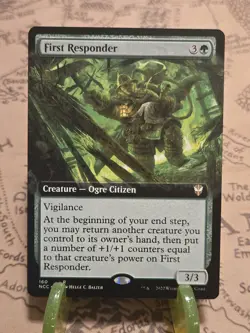 MTG First Responder Commander: Streets of New Capenna Extended Art Rare NM - Image 1