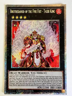 Yugioh - Brotherhood Of The Fire Fist - Tiger King - CT11-EN001 - Limit Ed Mint - Image 1