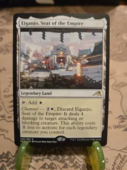 MTG Eiganjo, Seat of the Empire Kamigawa: Neon Dynasty Regular Rare NM - Image 1