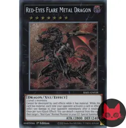 Yugioh Red-Eyes Flare Metal Dragon RA01-EN038 Secret Rare 1st Edition NM - Image 1