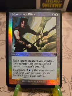 MTG Momentary Blink Dominaria Remastered Foil Retro Frame Common NM - Image 1