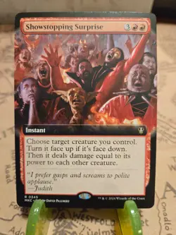 MTG Showstopping Surprise Commander: Murders at Karlov Manor Regular Ext Art NM - Image 1