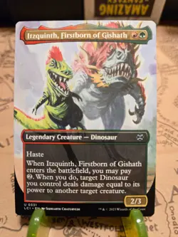 MTG Itzquinth, Firstborn of Gishath The Lost Caverns of Ixalan Borderless NM - Image 1