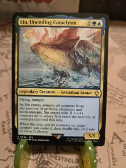 MTG Sin, Unending Cataclysm Commander: FINAL FANTASY Regular Rare NM - Image 1