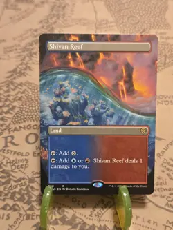 MTG Shivan Reef Dominaria United Borderless Rare NM - Image 1