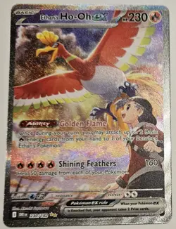Pokemon TCG Ethan's Ho-Oh EX Card 230/182 Sv10: Destined Rivals - Image 1